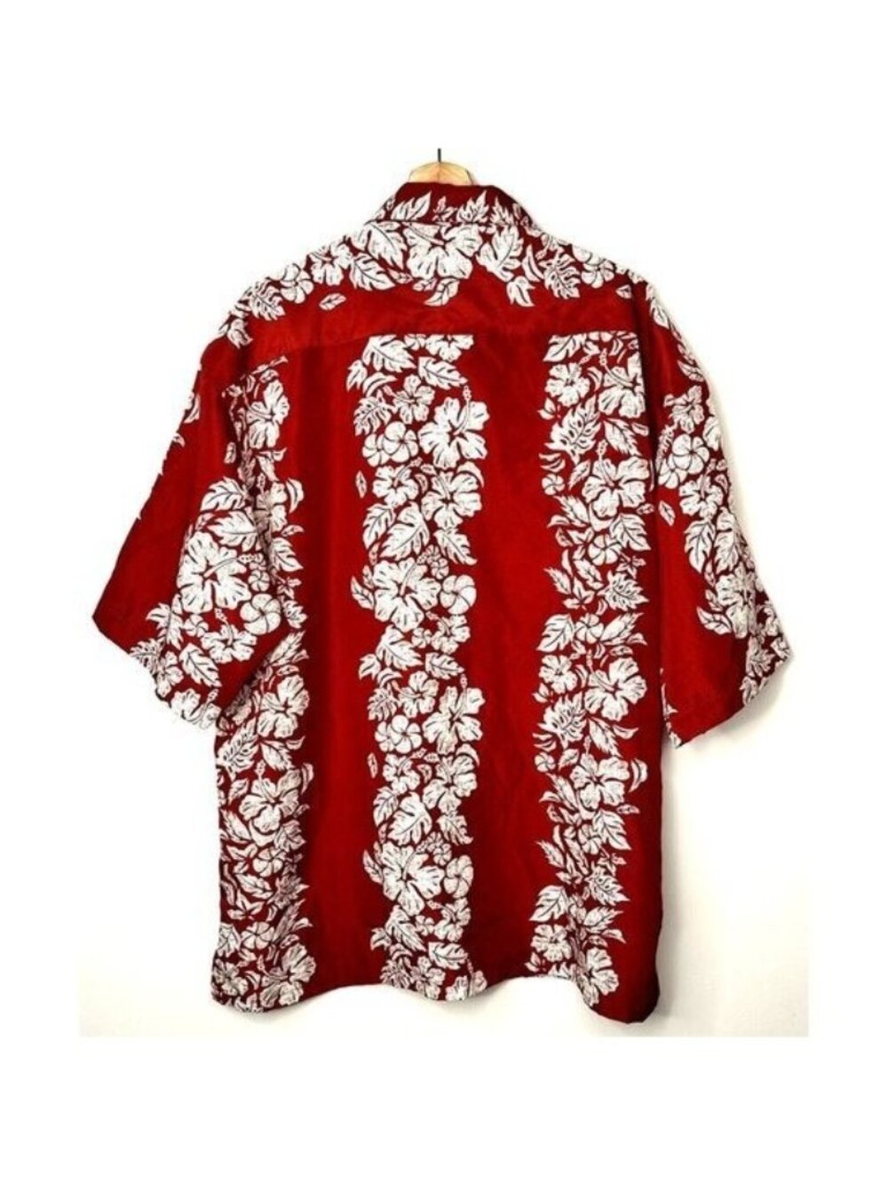 Aloha Joe Hawaiian Shirt Mens 2XL Red Tropical Floral Beach Resort Aloha Cruise - Picture 2 of 12